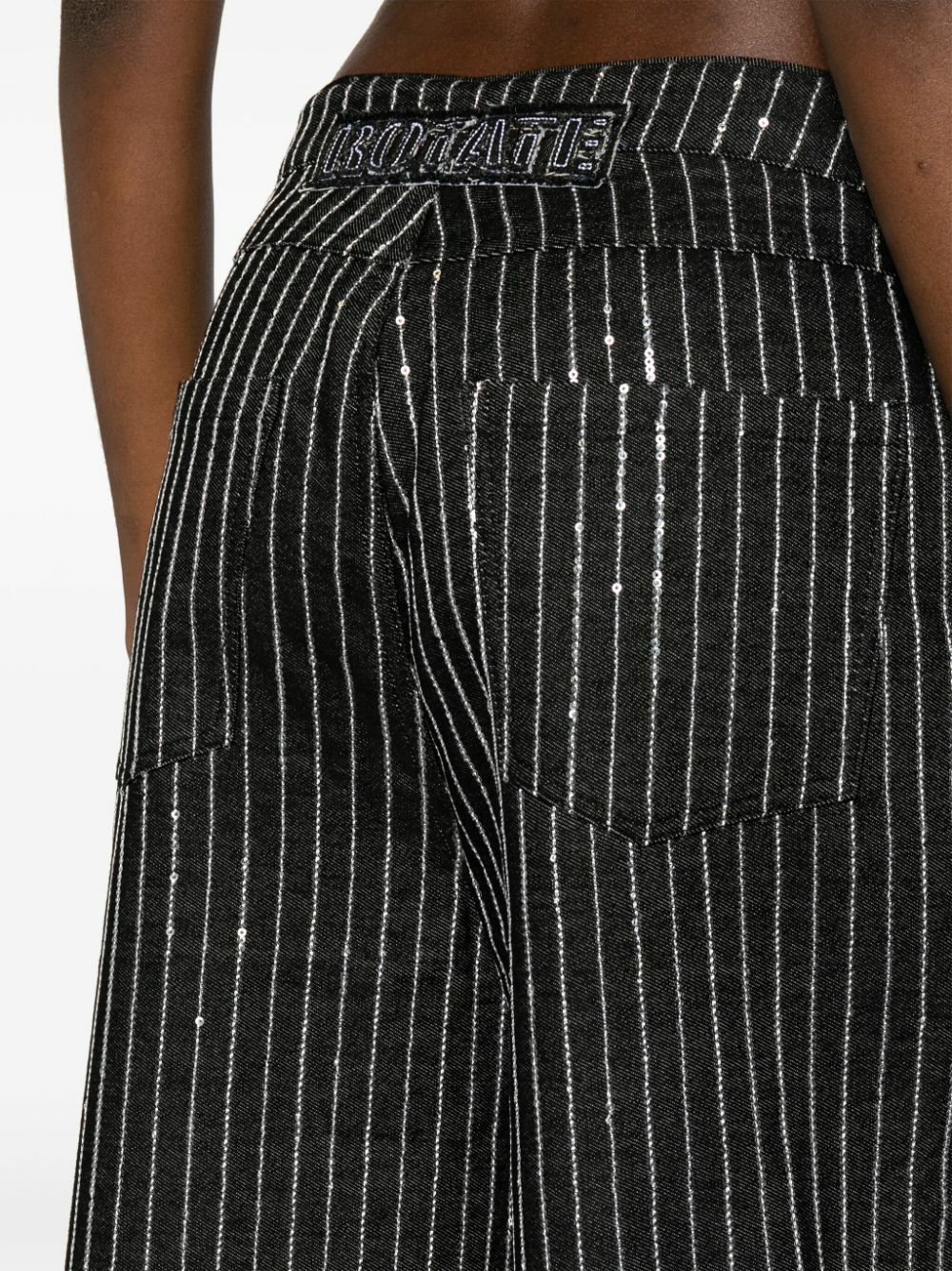 Birger Asymmetric Fringe Mini Jeans
