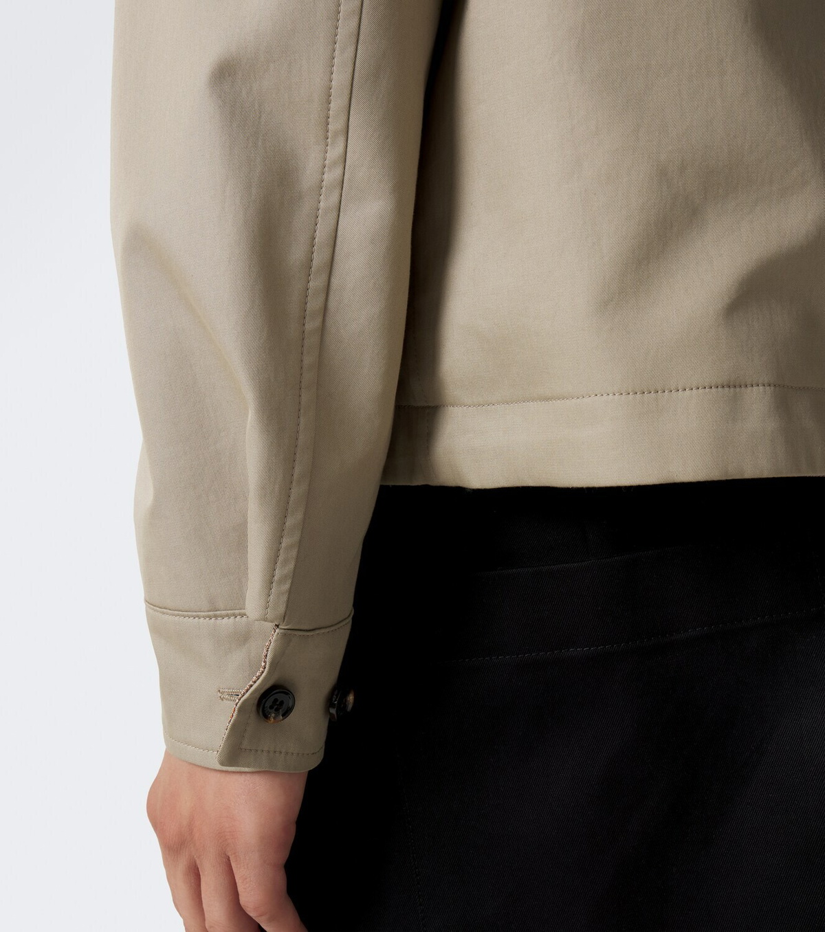 Burberry Reversible cotton gabardine blouson ajcket