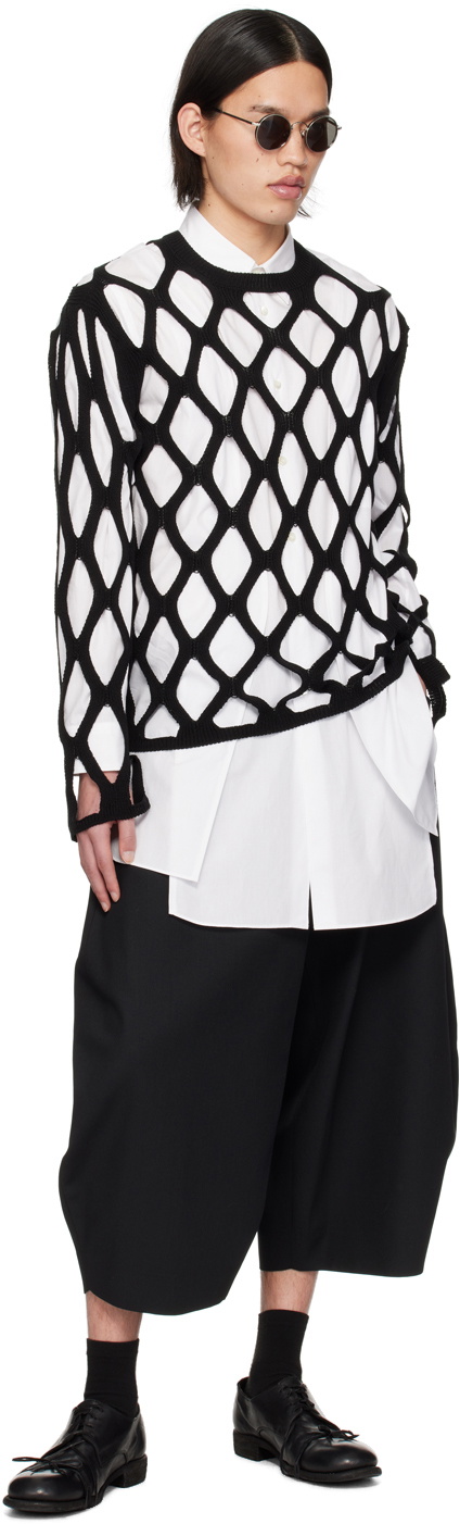 Black Comme des Garçons Black Cutout Sweater
