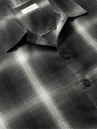 Altea - Dillard Checked Cotton and Ramie-Blend Flannel Shirt - Gray