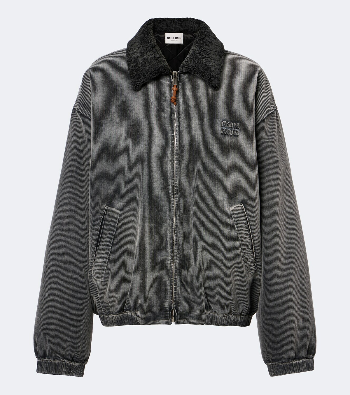 Miu Miu Corduroy cotton bomber jacket