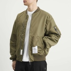 Neighborhood Men's Mod Patch MA-1 Flight Jacket in Olive Drab