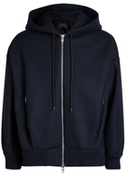 Simone Rocha Hooded Wool-blend Bomber Jacket Navy