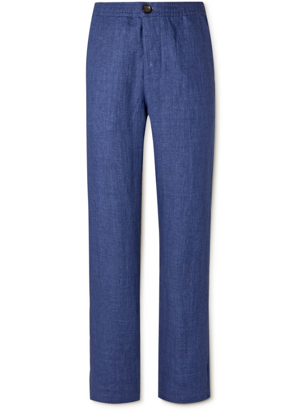 Photo: OLIVER SPENCER - Linen Suit Trousers - Blue
