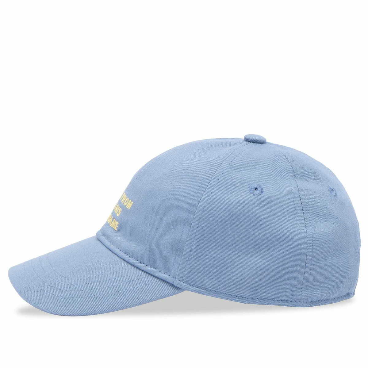 Drôle de Monsieur Men's Slogan Cap in Atlantic Blue 