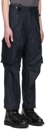 meanswhile Navy Fatigue Overwrap Trousers