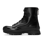Jil Sander Black Lace-Up Boots