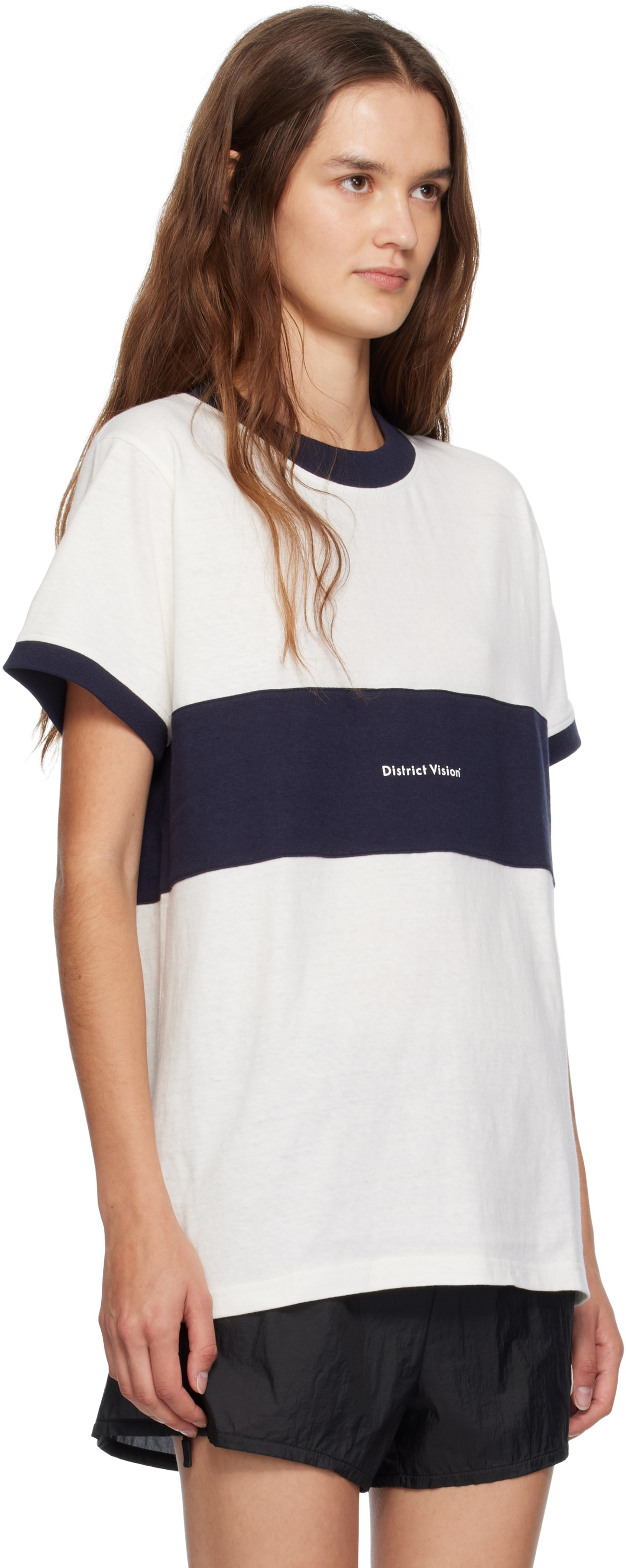 District Vision Off-White Ringer T-shirt