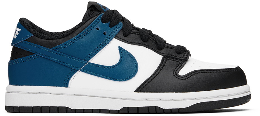 Nike Kids Blue & White Dunk Low Little Kids Sneakers