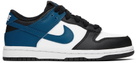 Nike Kids Blue & White Dunk Low Little Kids Sneakers