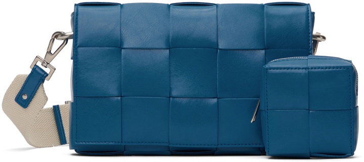 Photo: Bottega Veneta Blue Cassette Bag