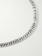 Mikia - Sterling Silver Hematite Beaded Necklace