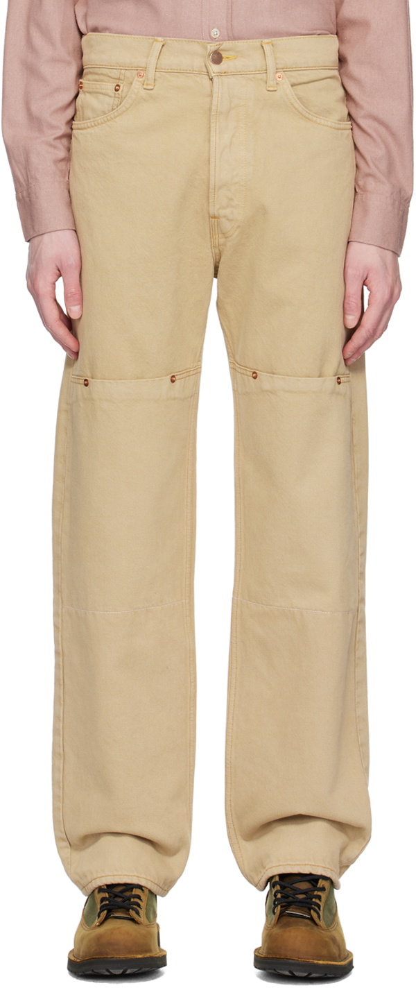 CARSON WACH Beige 'The Original 333' Jeans