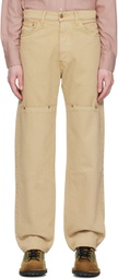 CARSON WACH Beige 'The Original 333' Jeans