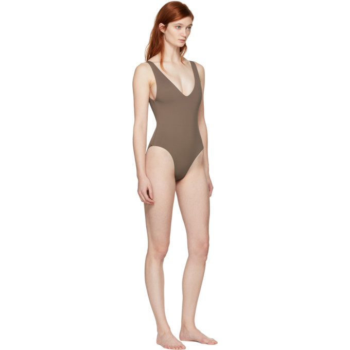 Her Line Brown Ester One-Piece Swimsuit