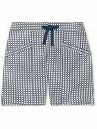 Orlebar Brown - Printed Cotton and Linen-Blend Shorts - Blue