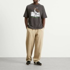 Diadora Men's x Palmes Legacy T-Shirt in Black Oyster