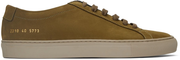 Photo: Common Projects Green Nubuck Achilles Low Sneakers