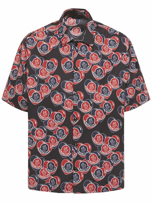 Photo: MONCLER - Heart Printed Cotton Poplin Shirt