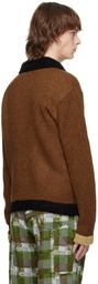 Andersson Bell Brown Zip Cardigan