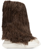 Rick Owens DRKSHDW Brown Faux-Fur Boots