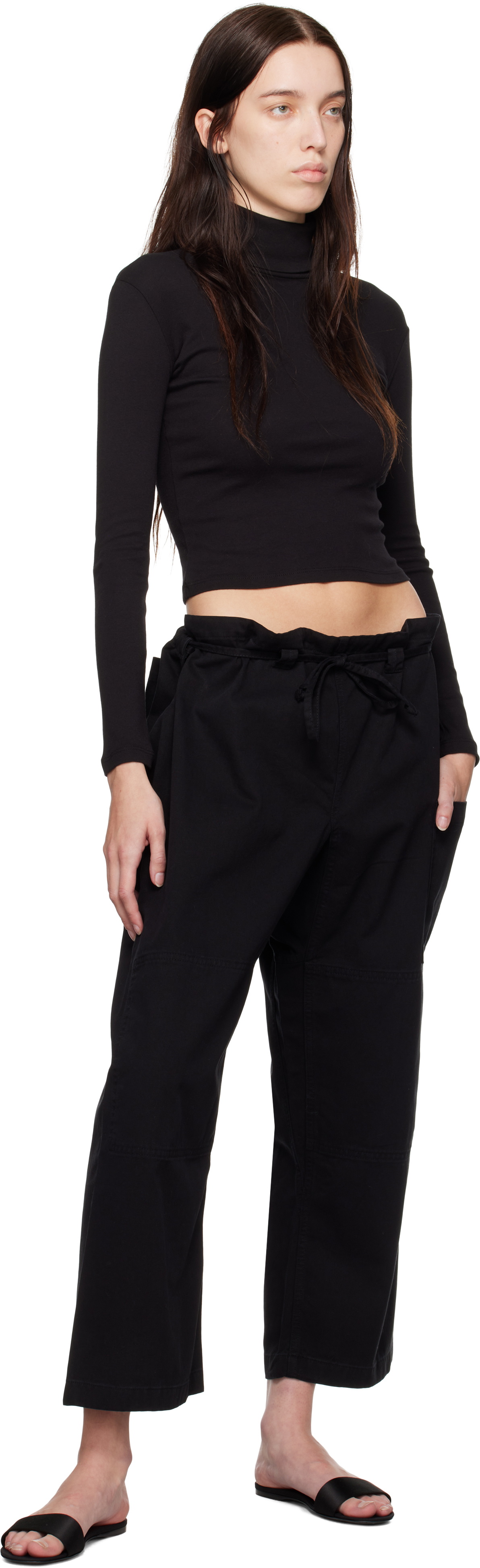 Gil Rodriguez Black 'The Lou' Lounge Pants
