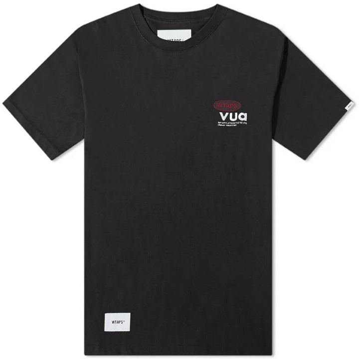 Photo: WTAPS Men's 04 Embroided Crew Neck T-Shirt in Black