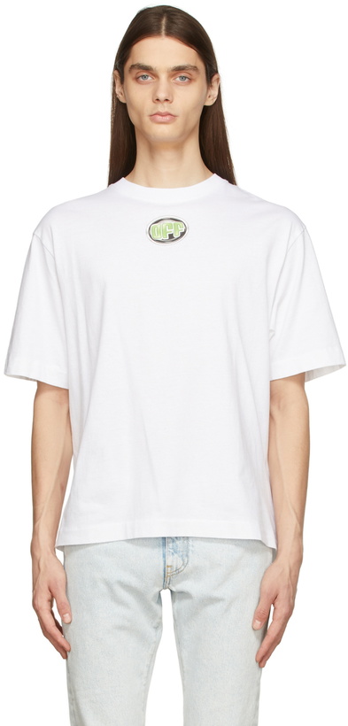 Photo: Off-White White Data Flyer Over Skate T-Shirt