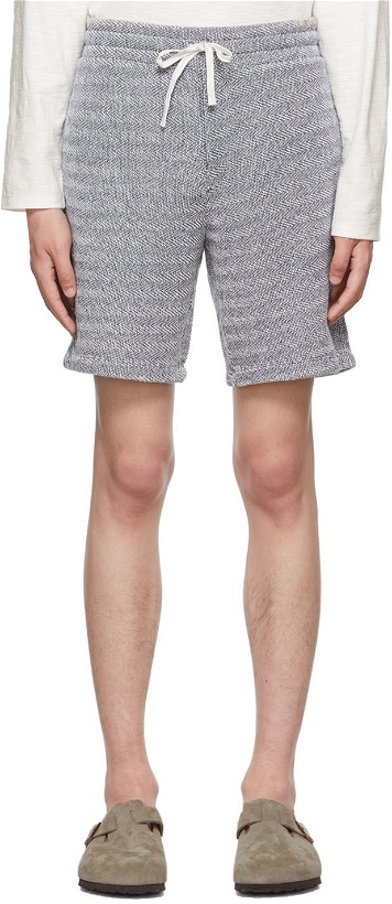 Photo: Vince Off-White & Navy Loose Knit Shorts