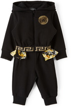 Versace Baby Black Baroccoflage Medusa Track Suit