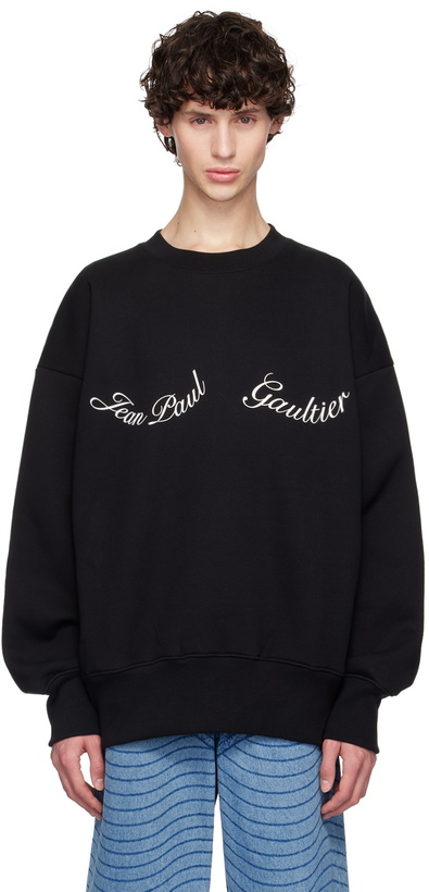 Photo: Jean Paul Gaultier Black 'The Jean Paul Gaultier' Sweatshirt