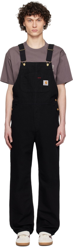 Photo: Carhartt Work In Progress Black Bib Overalls