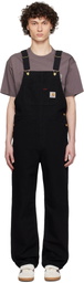 Carhartt Work In Progress Black Bib Overalls