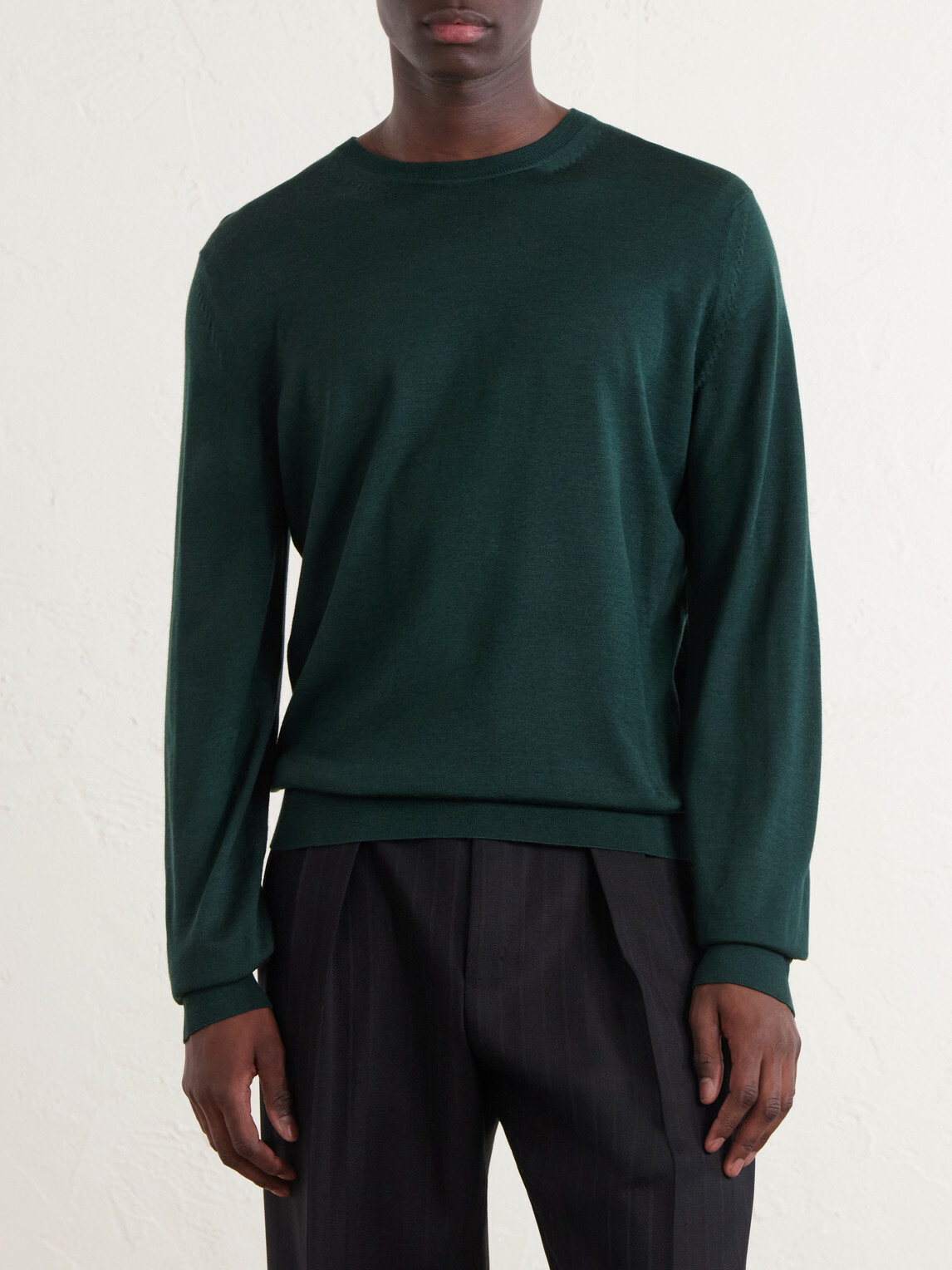 TOM FORD - Cashmere and Silk-Blend Sweater - Green