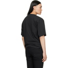 Diesel Black Distressed Flocked Logo T-shirt