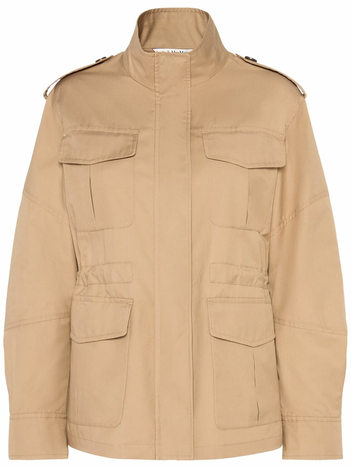 【関税込み】Max Mara カーキ Leila ジャケット S MAX MARA Leila Twill Belted Jacket S Max Mara