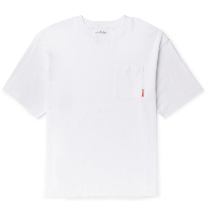 Photo: Acne Studios - Oversized Cotton-Jersey T-Shirt - White