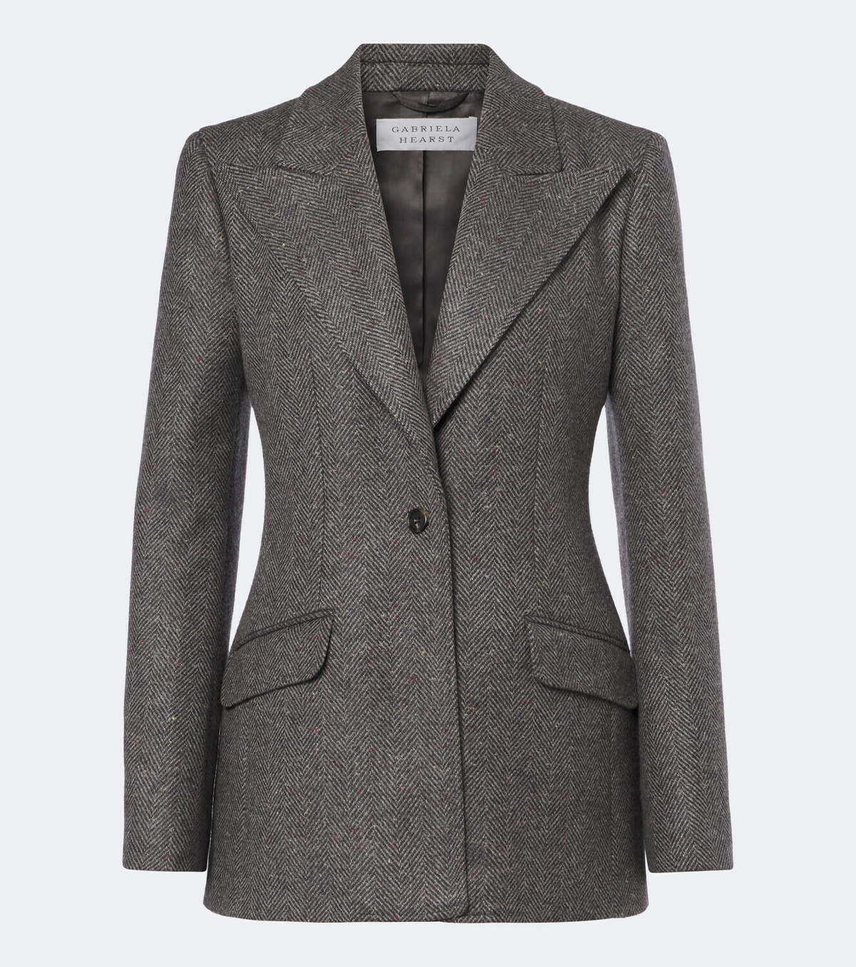 Gabriela Hearst Leiva herringbone cashmere and wool blazer