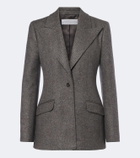 Gabriela Hearst Leiva herringbone cashmere and wool blazer