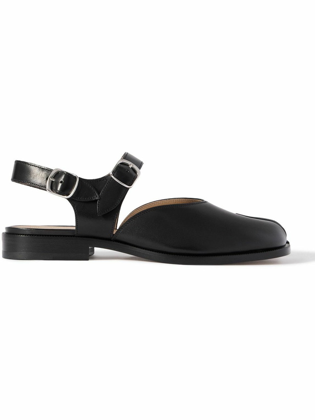 Photo: Maison Margiela - Tabi Leather Sandals - Black