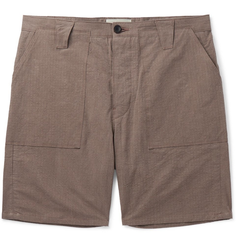 Photo: The Lost Explorer - Slub Cotton Shorts - Brown