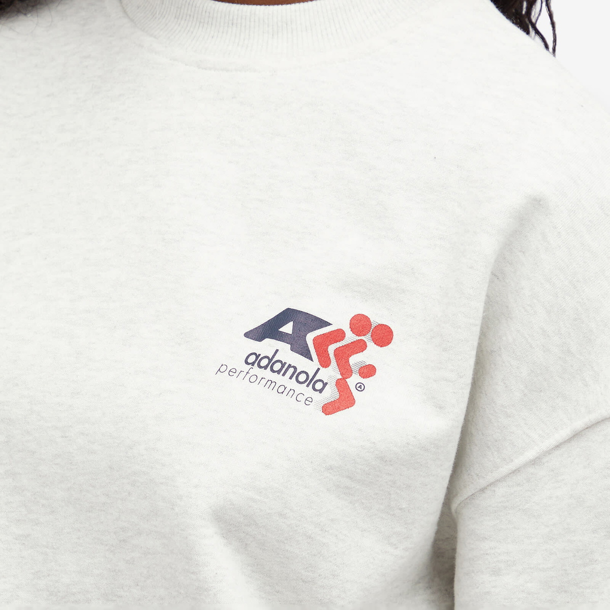Adanola Women's Vintage Sports Oversized Sweatshirt in Light Grey
