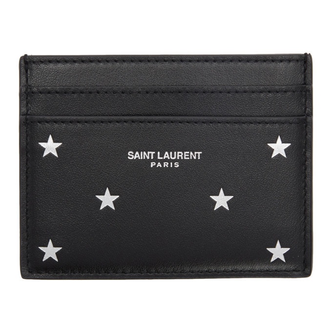 Photo: Saint Laurent Black and Silver Card Holder