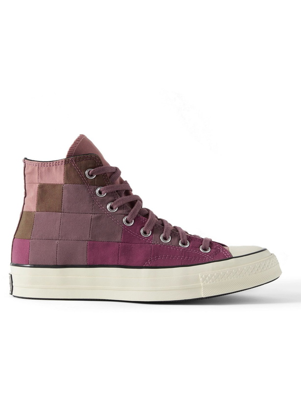 Photo: CONVERSE - Plant Color Chuck 70 Nylon High-Top Sneakers - Purple