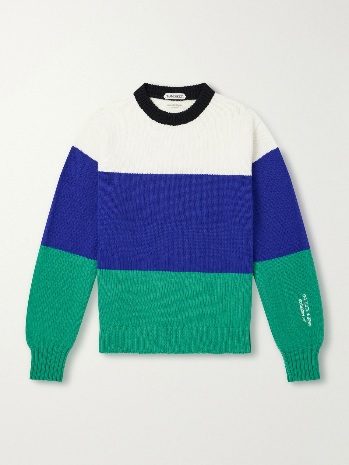 JW Anderson - Striped Wool Sweater - Blue