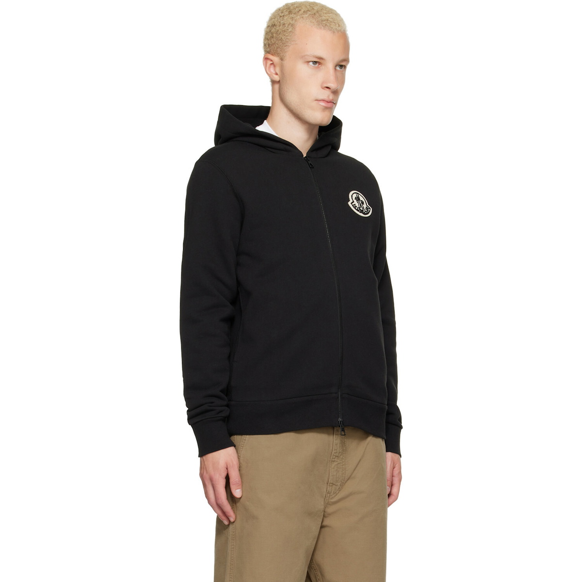 Moncler Black Zip Up Hoodie