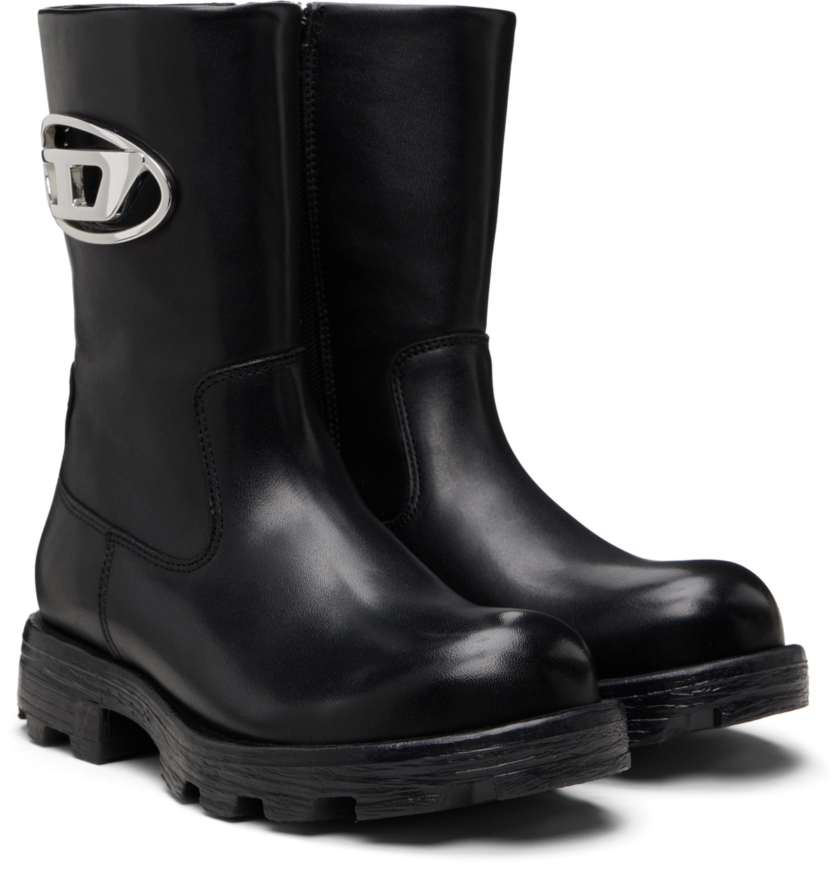 Diesel Black D-Hammer Bkr D W Boots Diesel