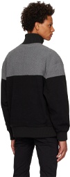 Hugo Black Stacked Sweater
