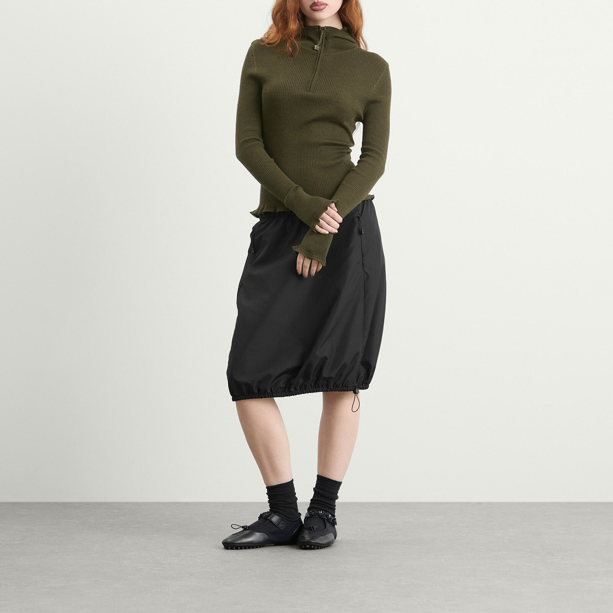 Cecilie Bahnsen Women's Belma Hoodie in Olive