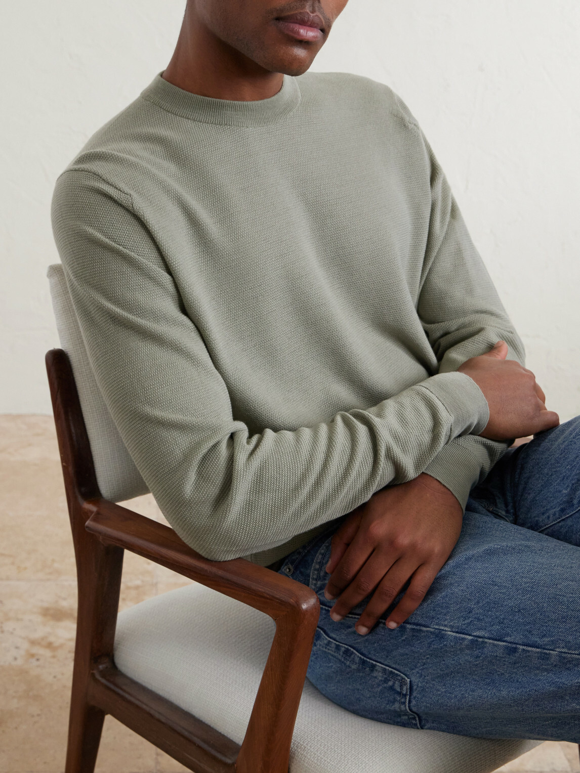John Smedley - Honeycomb-Knit Merino Wool Sweater - Green